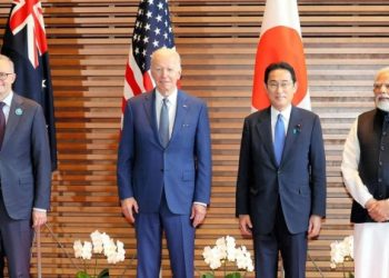Australian Prime Minister Anthony Albanese, US President Joe Biden, Japanese Prime Minister Fumio Kishida and Indian Prime Minister Narendra Modi pose prior to a Quad meeting last year on May 24 in Tokyo, Japan Credit: Saudi Gazette