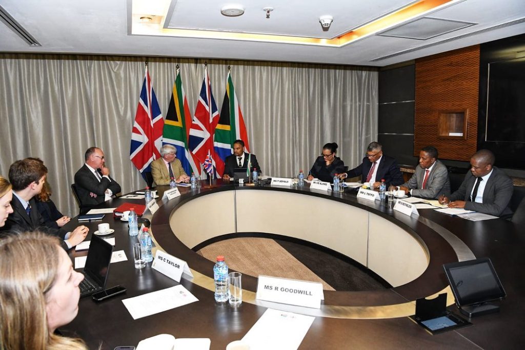 Today, 18 May 2023, International Relations and Cooperation Deputy Minister Alvin Botes and his UK counterpart, Minister of State for Development & Africa in the Foreign, Commonwealth and Development Office, Mr Andrew Mitchell held Bilateral Talks in Pretoria. Photo: DIRCO