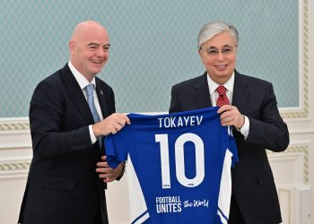 FIFA president visits Kazakhstan to boost football potential