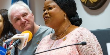 H.E. Princess Adejoke Orelope-Adefulire at the event of her recognition for achieving 17 SDGs in Nigeria. Credit: Twitter/H.E. Princess Adejoke Orelope-Adefulire