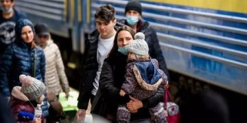 Ukrainian refugees entering the Czech Republic. Credit: Prague Morning