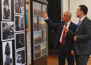 The exhibition hall of the "Rising from the Ashes Exhibition 2023" Credit: The Business Standard