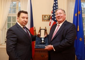 Czech Embassy Honors Roger W. Robinson, Jr. with Distinguished Diplomacy Medal