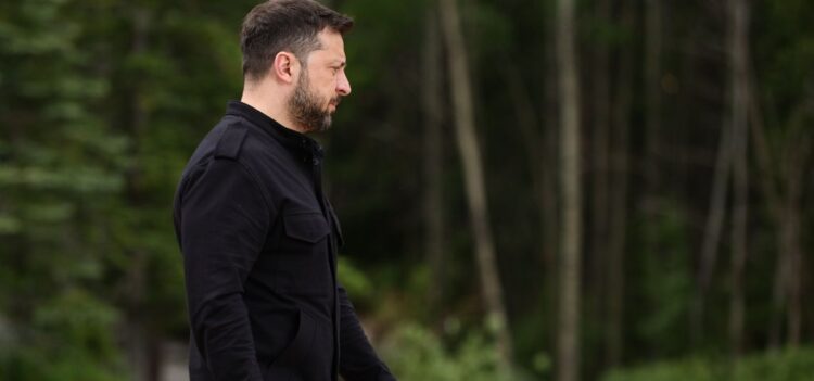 At the G7 summit in Canada, President Zelenskyy had planned to meet with Donald Trump. He left the summit disappointed at the outcome saying that diplomacy was in crisis. Credit: PAP/EPA/TERESA SUAREZ / POOL/TVPWorld