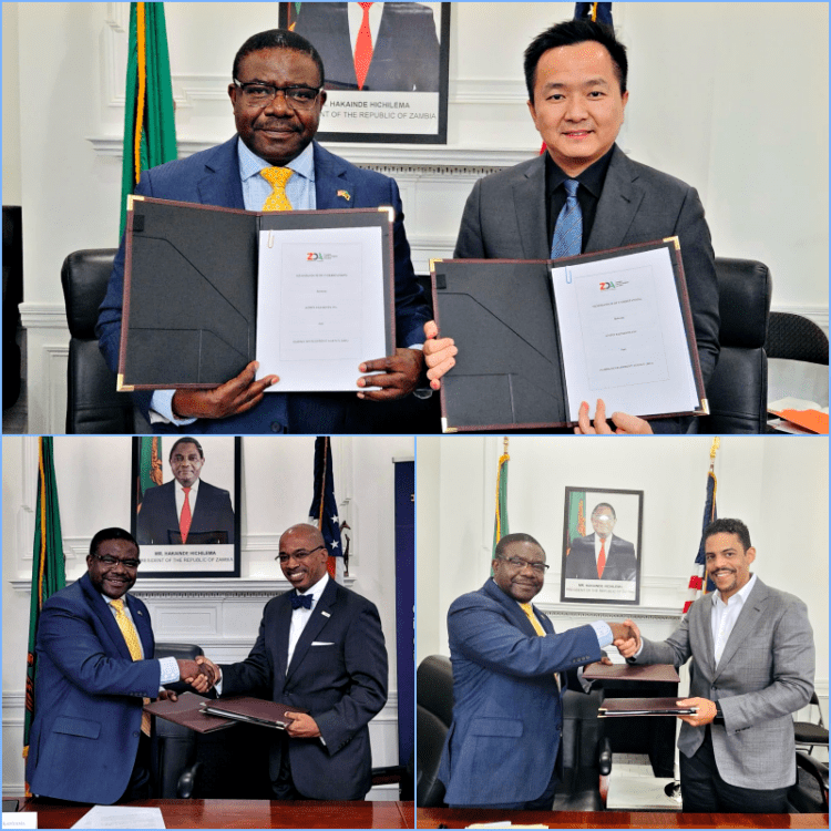 Zambia Signs Three MoUs with U.S. Firms on Critical Minerals, Data Sovereignty, and Investment